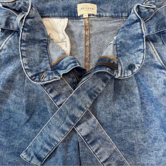 Sezane Austin trousers with belt sz 40/8 - Picture 6 of 9